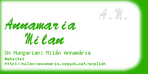annamaria milan business card